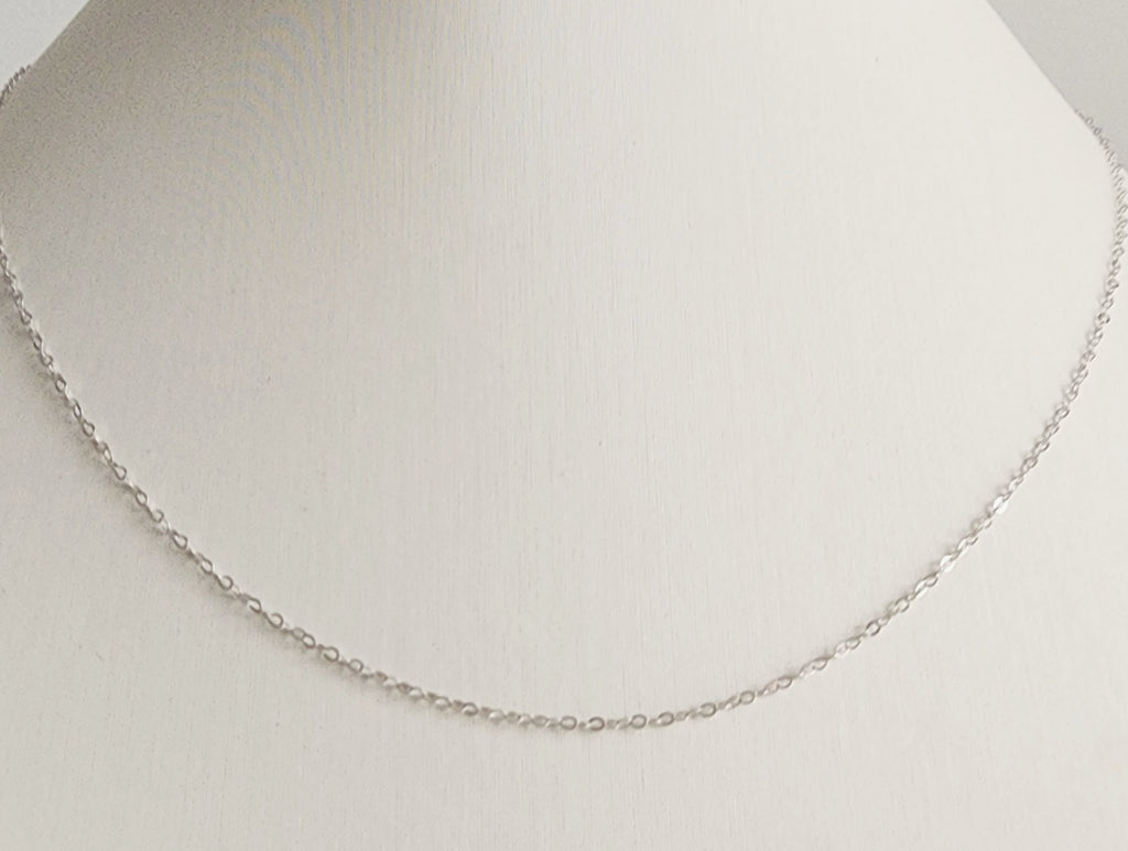 18k white gold chain